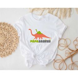 papasaurus tee, fathers grandfathers day birthday funny gift shirt for dad, gift for daddy granddaddy from wife son daug