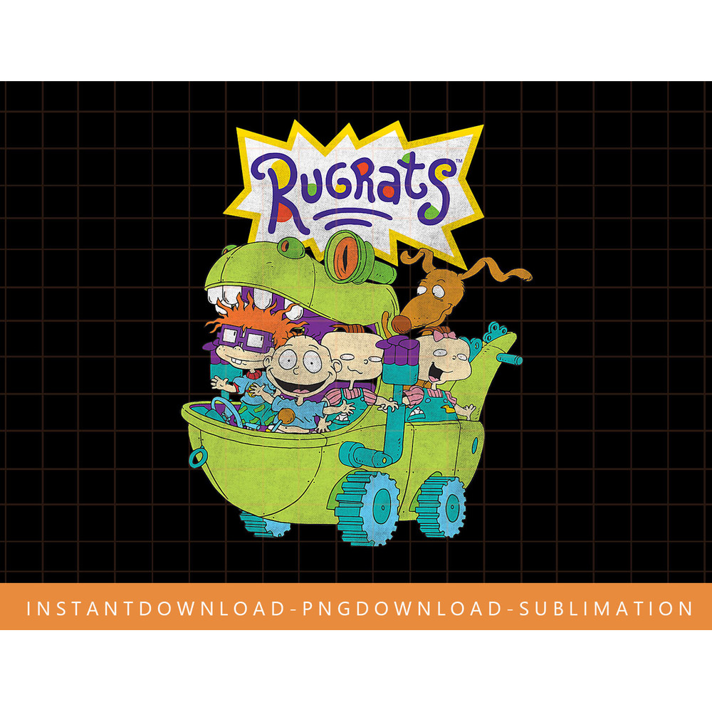 Nickelodeon Rugrats Reptar Car png, sublimate, digital print.jpg