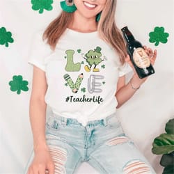 st patrick's day teacher shirts, one lucky teacher shirt, st patricks day sweatshirt, shamrock shirt, irish teacher shir