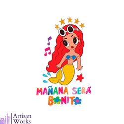 manana sera bonito mermaid karol g svg graphic designs files