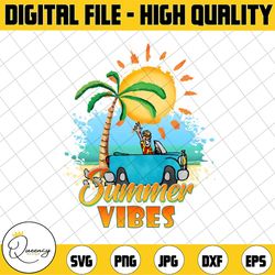 summer vibes png, hello beach, direct print file, summer sublimation png, vintage retro print, leopard png image file