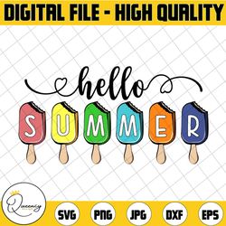 hello summer png, welcome summer png, summer sign png, hello summer popsicle png, summer png