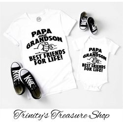 grandpa and me shirts, matching grandpa and grandson shirts, father's day shirts, gift for grandpa, grandpa & grandson b