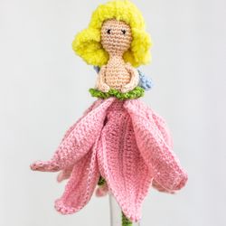 Crochet pattern, Amigurumi pattern, Doll crochet pattern. Ctochet doll tutorial, Crochet Thumbelina, PDF crochet pattern