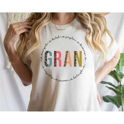gran shirt, custom mothers day gift tshirt with kids names, grandma birthday shirt, gift for grandma, funny grandma tee