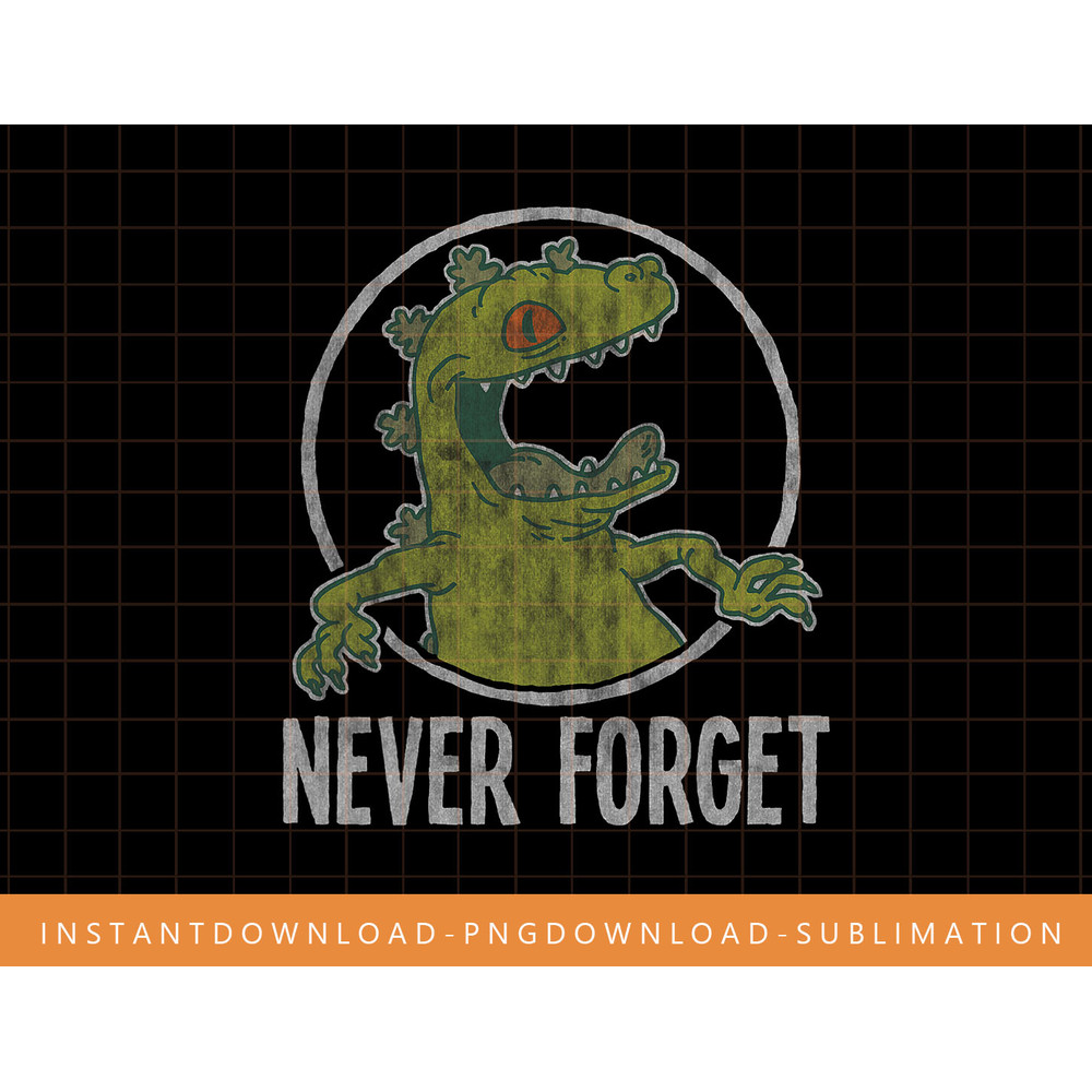 Nickelodeon Rugrats Reptar Never Forget png, sublimate, digital print.jpg