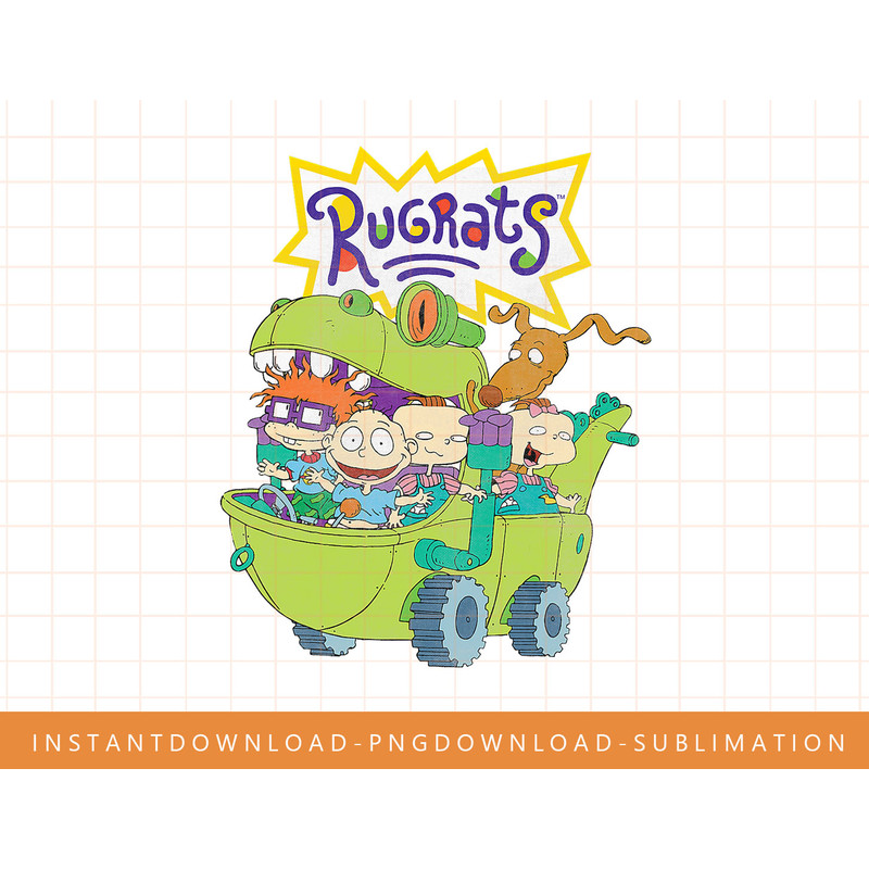 Nickelodeon Rugrats Reptar Wagon Logo png, sublimate, digital print.jpg