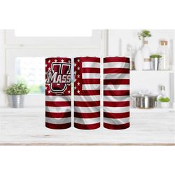tumbler wrap for massachusetts university umass