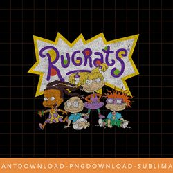 nickelodeon rugrats vintage group shot logo png, sublimate, digital print