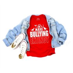 anti-bullying shirt, boys shirt, boys t-shirt, kids dinosaur shirt, toddler boy shirt, toddler tshirt, stop bullying shi