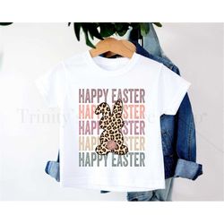 easter girl shirt, toddler girl easter shirts, kids easter bunny shirt, leopard bunny easter shirt, toddler boy easter,