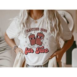 eating ribs for two pregnancy announcement shirt bbq baby reveal maternity tee barbeque baby shower t-shirt 4th of july