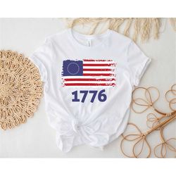 independence day 1776 vintage usa flag shirt, patriotic independence tee, 4th of july t-shirt
