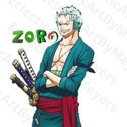 Zoro Manga svg png,JPEG,EPS ,anime svg ,one Piece ,luffy,zoro Instant Download
