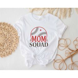 mom squad shirt, baseball mom mama tee, cute baseball mama shirt, sports mama, baseball lover shirt, custom gift for mom