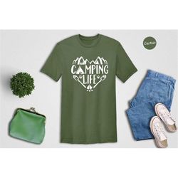 camping life shirt, camp lover shirt, trip shirt, vacation shirt, summer shirt, adventurer gift, nature lover shirt, rv
