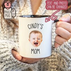 Custom Baby Face Mug, Custom Child Photo Mug for Dad and Mom, Mug with Picture, Mothers Day Mug Gift, Grandchild Mug, Fa