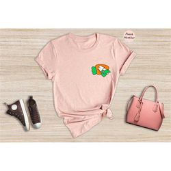 cute bunny shirt, bunny shirt, carrot shirt, pocket bunny shirt, carrot lover shirt, bunny lover shirt, gardener shirt