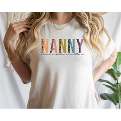 nanny shirt, custom mothers day gift tshirt with kids names, grandma birthday shirt, gift for grandma, funny grandma tee