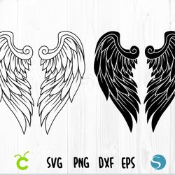 angel wings svg, angel wings vector file, wings svg, angel wings png, angel wings dxf, angel wings cut file for cricut