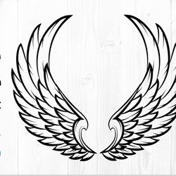 angel wings svg, wings svg, angel wings vector, angel wings png, angel wings cut file for cricut silhouette