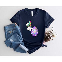 easter bunny egg hunter shirt, happy easter rabbit shirt, bunny easter shirt cute boys girls toddler easter shirt nice e