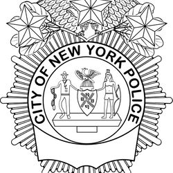 nycp svg chief of staff badge template vector file editable custom number, cnc laser engraving, cricut file,