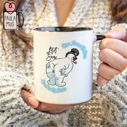 how snowflakes are really made christmas mug, let it snow mug, frosty the snowman mug, christmas mug, funny snowman mug,