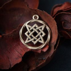 The Star of Rus' Pendant. The Quadrate of Svarog pendant. The Star of Lada pendant. Slavic Necklace