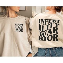 infertility warrior ivf sweatshirt, ivf transfer day crewneck, ivf strong sweater jumper, ivf clothing gift for mom wife