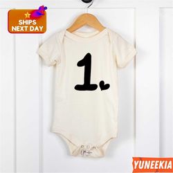 1st birthday onesie, 1st birthday onesie baby gift, 1st birthday baby bodysuit boy girl, one year, one year old onesie,