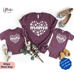 Mama Mini Matching Set, Mini Onesie, Mini Toddler, Mini Youth, Baby and Mama, Mama T shirt, Mama Mini Shirt, New Mom Gif