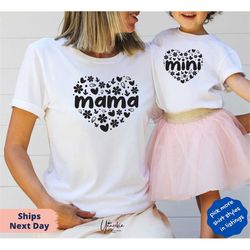 mini toddler, mini youth, mama mini shirt, mama mini matching set, mini onesie, baby and mama, mama t shirt, new mom gif