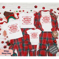 cookie shirt, official cookie tester shirt, children christmas tee, toddler christmas shirt, family christmas tee, chris