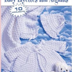 10 projects Layettes And Afghans for Baby Crochet pattern - Vintage patterns PDF Instant download