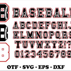baseball font svg, baseball font otf, baseball letters svg, baseball svg, baseball svg cricut, sport font svg