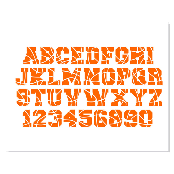 Basketball Font SVG, Basketball Font OTF, Basketball letters | Inspire ...