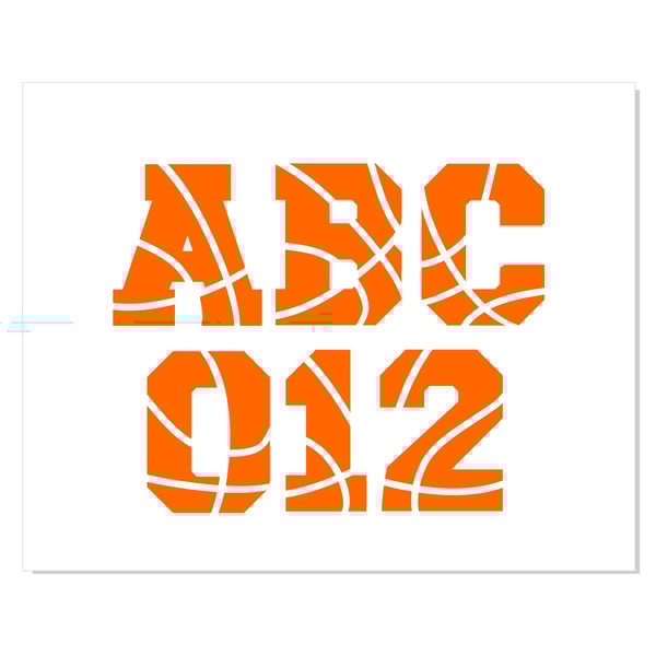 Basketball Font SVG, Basketball Font OTF, Basketball letters | Inspire ...