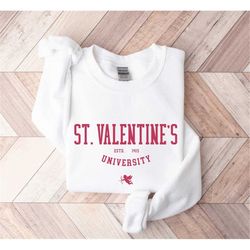 valentines sweatshirt - valentines crewneck - valentine's day shirt - saint valentine - st. valentine's university - cup