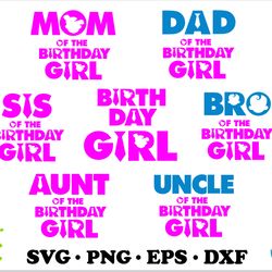 birthday girl boss baby svg family bundle, boss baby birthday girl svg, birthday baby girl t shirt svg
