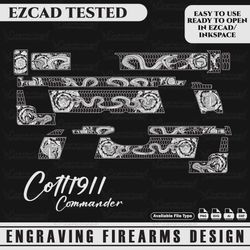 Engraving Firearms Design Colt Commander Snake & scroll Design