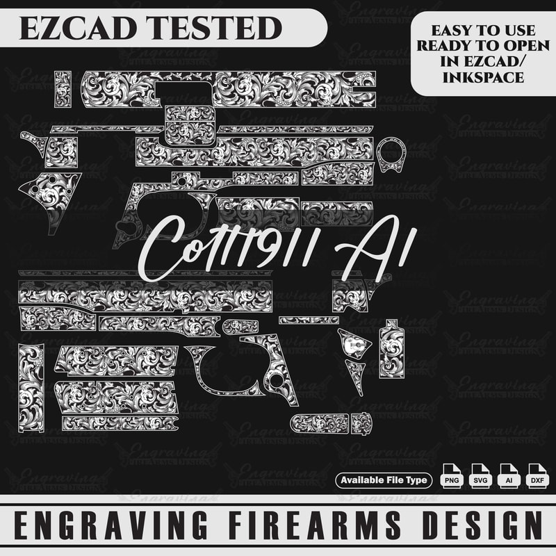 Banner-Engraving-Firearms-Design-1911A1-US-ARMY-CALIBER-45ACP-Scroll-Design.jpg