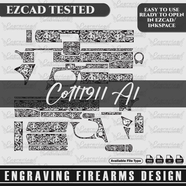 Banner-Engraving-Firearms-Design-1911A1-US-ARMY-CALIBER-45ACP-Scroll-Design2.jpg