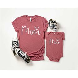 mama mini matching shirts, baby shower gift, mama t shirt, mini onesie, mini toddler, mini youth, new mom first mothers