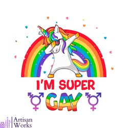 i am super gay cute gay unicorn svg graphic design files