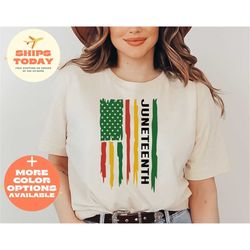 juneteenth shirt for women, gift for afro american woman, juneteenth flag shirt, afro women shirt, juneteenth women shir