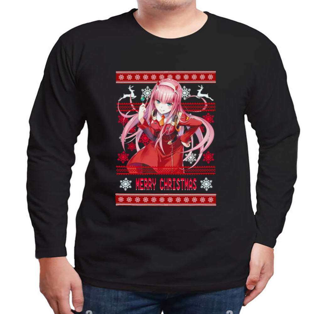 Zero Two Derling In The Franxx Anime Ugly Christmas Pattern shirt, Unisex Clothing, Shirt for men women, Graphic Design