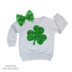 glitter shamrock shirt girls st patricks day sweatshirt toddler st patricks day outfit girl st patricks day shirt toddle