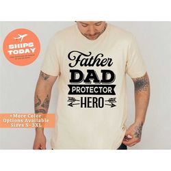 father daddy protector hero shirt, trendy father's day shirt, dad birthday gift, shirt for fathers day, cute gift for da