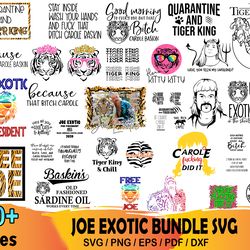 50 joe exotic bundle svg, carole baskin, tiger king svg